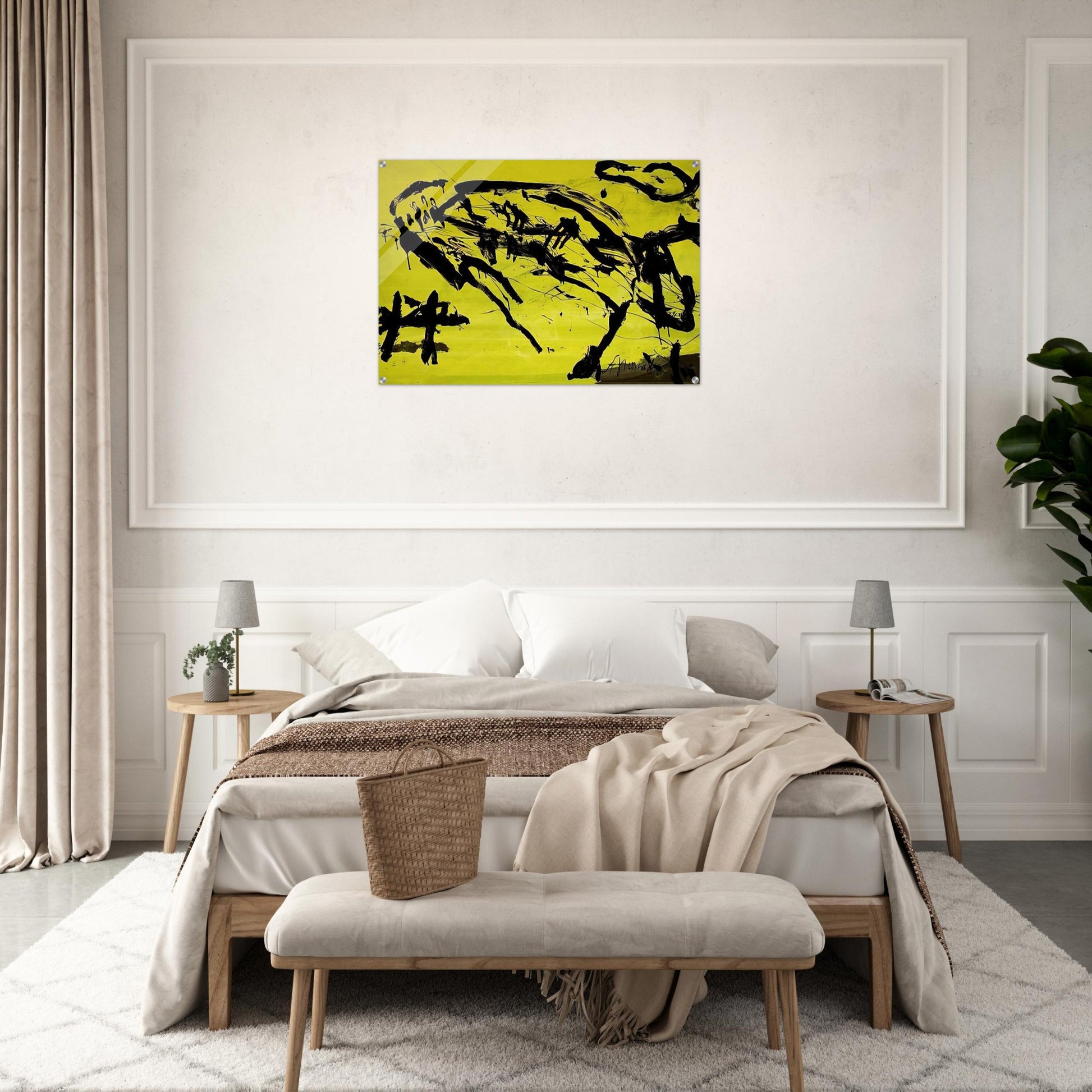 Hirschkuh - Tachisme - Emil Schumacher Acrylic Print - 70x100 cm / 28x40″ inches