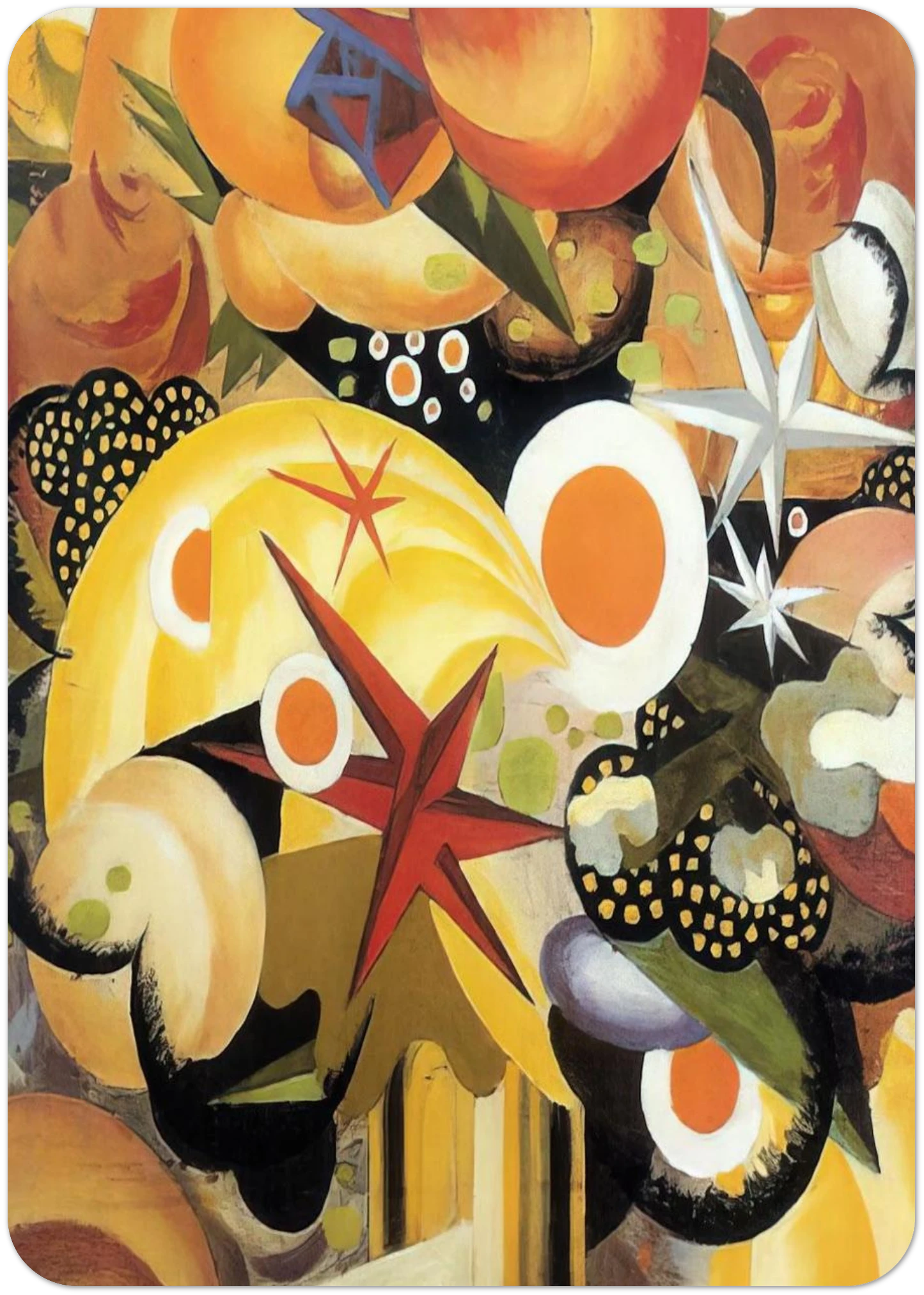 Mazzo di fiori - 1918 By Julius Evola Pack of 10 Post Cards | Julius Evola Post Cards | A6 (10.5 x 14.8 cm) - 4.1 x 5.8 inches