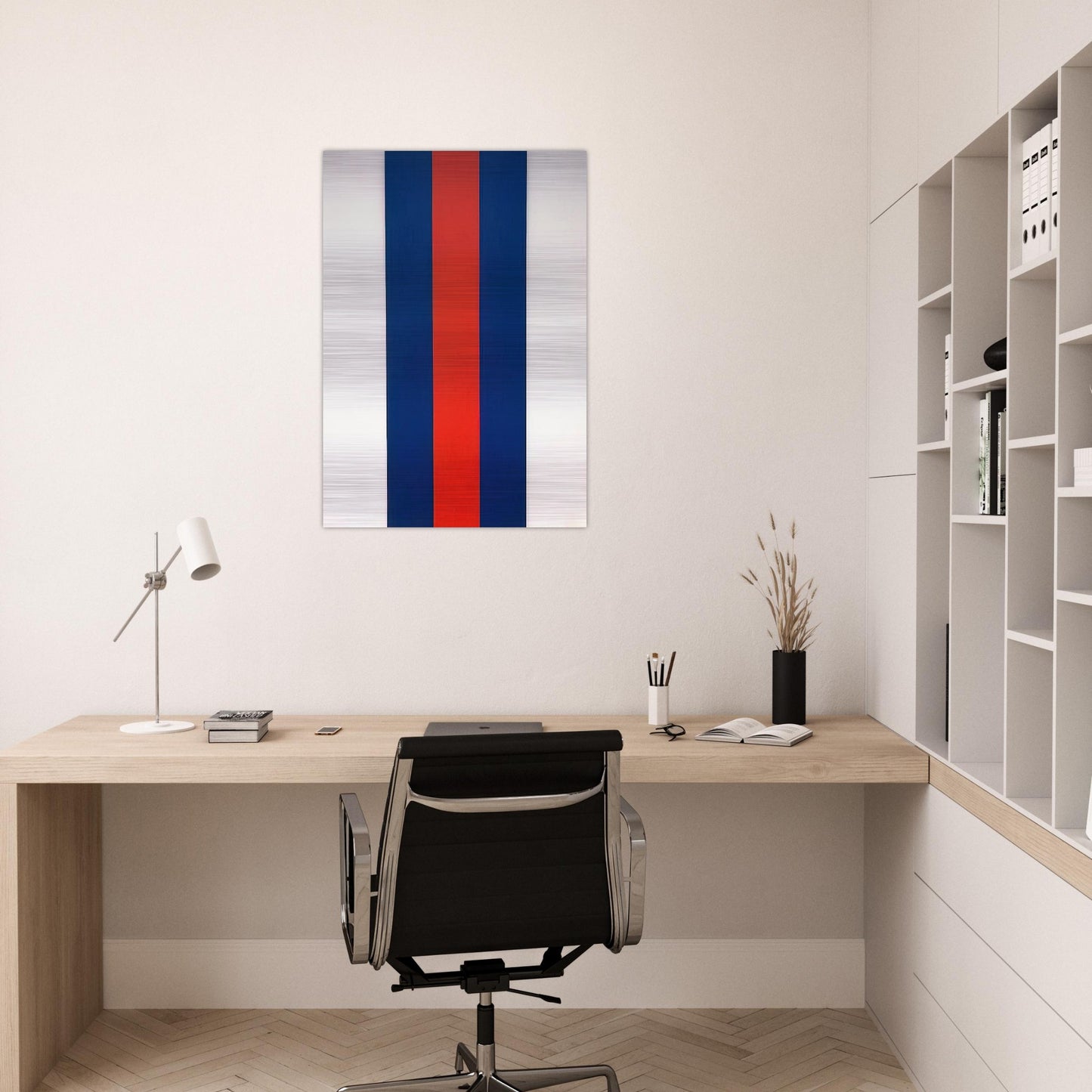 Voice of Fire - Barnett Newman Brushed Aluminum Print - 70x100 cm / 28x40 inches | Barnett Newman Aluminum Print | Barnett Newman Prints