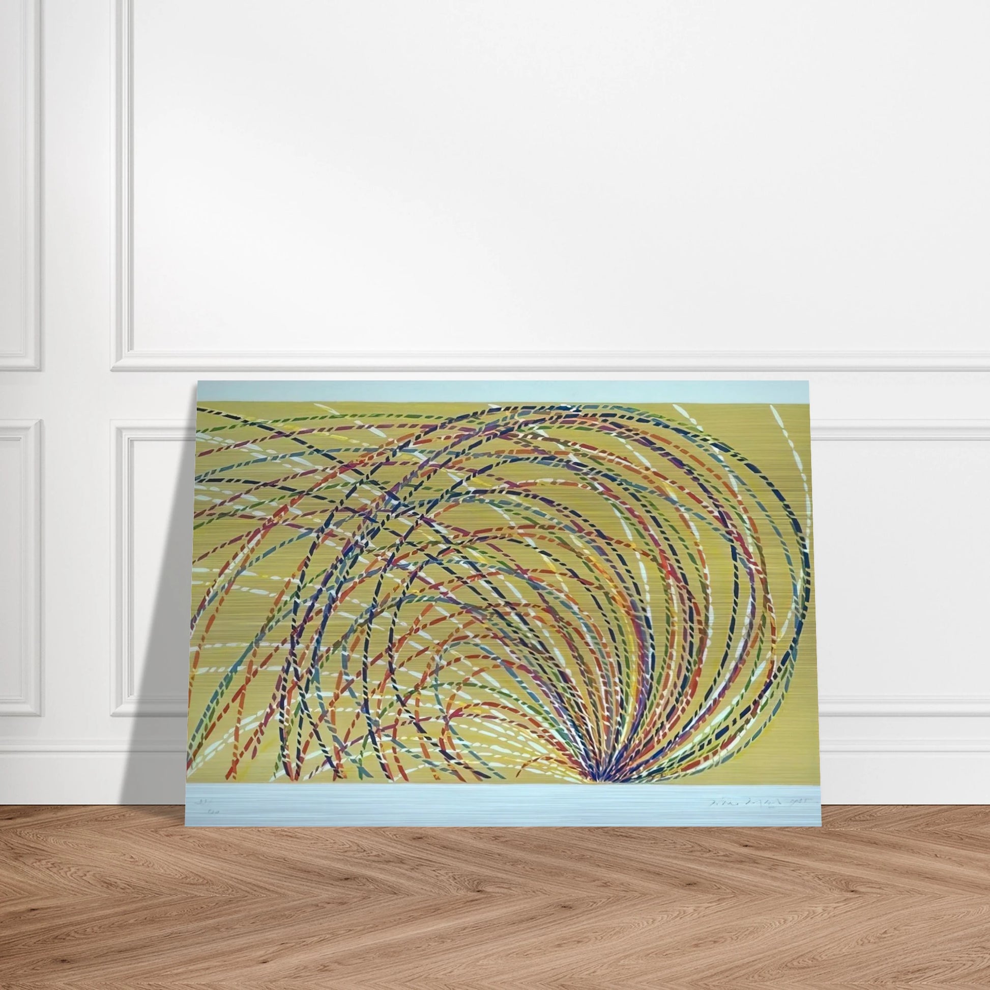 Aurora - 1985 - Piero Dorazio Brushed Aluminum Print - 70x100 cm / 28x40 inches | Piero Dorazio Aluminum Print | Piero Dorazio Prints
