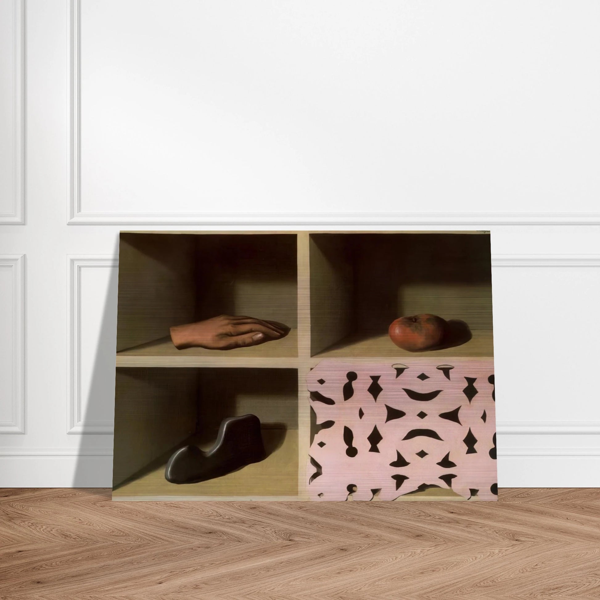 ONE NIGHT MUSEUM 1927 - Rene Magritte Brushed Aluminum Print - 70x100 cm / 28x40 inches | Rene Magritte Aluminum Print | Rene Magritte Prints