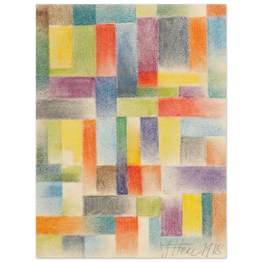 Johannes Itten - Untitled - 1918  75x100 cm / 30x40inches Fine Art Poster