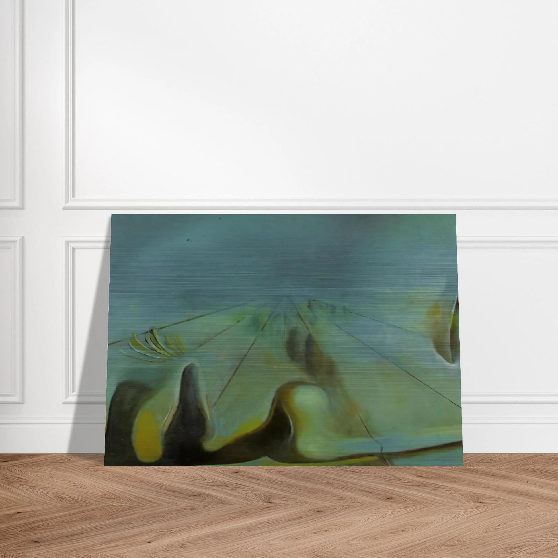 ENIGMA UNFINISHED VERSION OF THE THREE GLORIOUS ENIGMAS OF GALA - Salvador Dali Brushed Aluminum Print - 70x100 cm / 28x40 inches | Salvador Dali Aluminum Print | Salvador Dali Prints