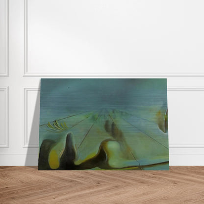 ENIGMA UNFINISHED VERSION OF THE THREE GLORIOUS ENIGMAS OF GALA - Salvador Dali Brushed Aluminum Print - 70x100 cm / 28x40 inches | Salvador Dali Aluminum Print | Salvador Dali Prints