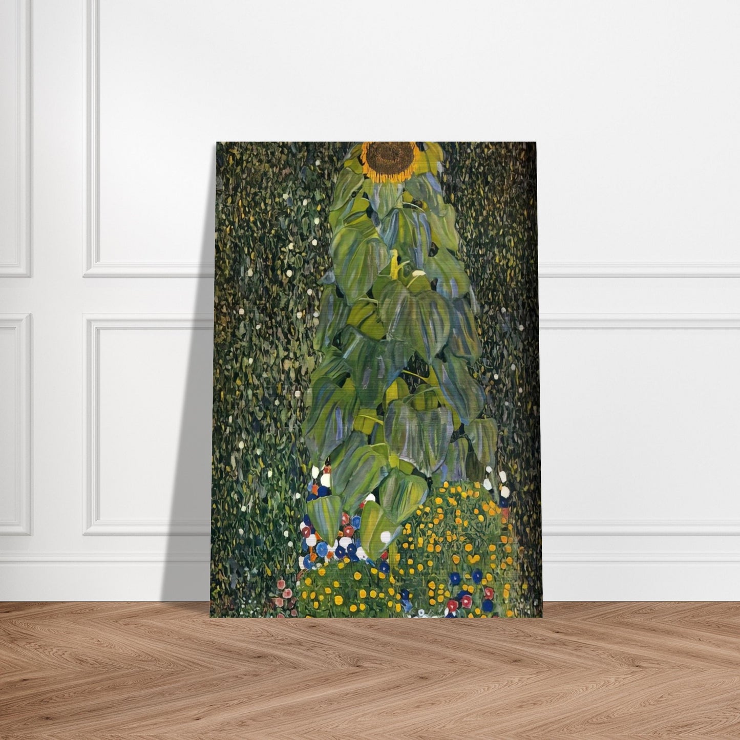 THE SUNFLOWER 1907 - Gustav Klimt Brushed Aluminum Print - 70x100 cm / 28x40 inches | Gustav Klimt Aluminum Print | Gustav Klimt Prints
