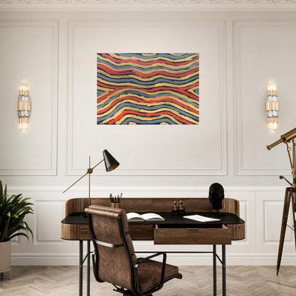 Worm Dreaming - 1997 - Clifford Possum Tjapaltjarri Brushed Aluminum Print - 70x100 cm / 28x40 inches | Clifford Possum Tjapaltjarri Aluminum Print | Clifford Possum Tjapaltjarri Prints