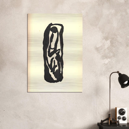 Illustration for Tristan Tzara s Vingt-cinq poèmes - Jean Arp Brushed Aluminum Print - 70x100 cm / 28x40 inches | Jean Arp Aluminum Print | Jean Arp Prints