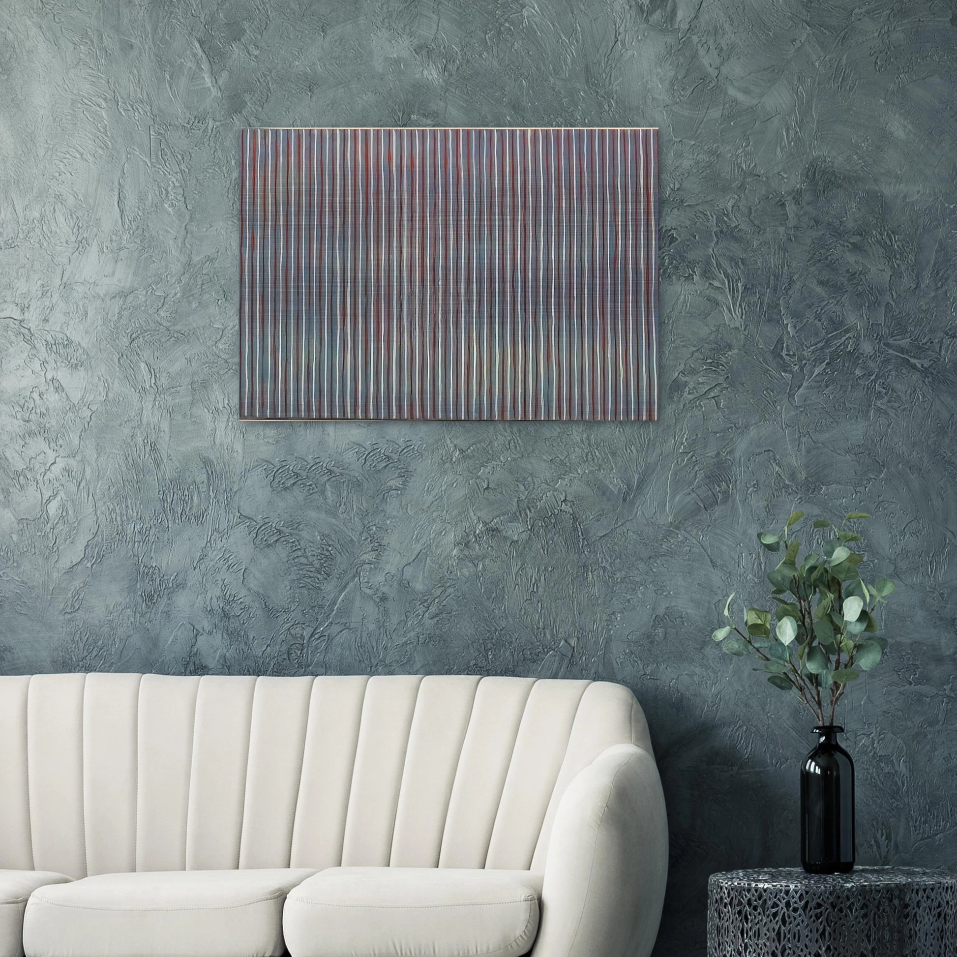 Salute - 1958 - Gene Davis Brushed Aluminum Print - 70x100 cm / 28x40 inches | Gene Davis Aluminum Print | Gene Davis Prints