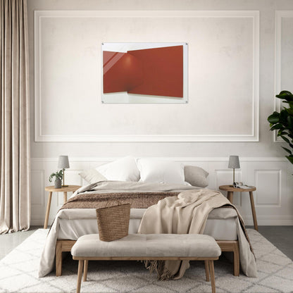 Dittico rosso - 1966 - Enrico Castellani Acrylic Print - 70x100 cm / 28x40″ inches