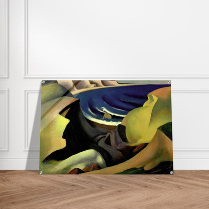 THE CLIFFS 1921 - Thomas Hart Benton Acrylic Print - 70x100 cm / 28x40″ inches | Thomas Hart Benton Wall Art | Thomas Hart Benton Prints