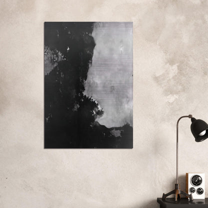 Untitled Black Painting - 1950 - Edward Corbett Brushed Aluminum Print - 70x100 cm / 28x40 inches | Edward Corbett Aluminum Print | Edward Corbett Prints