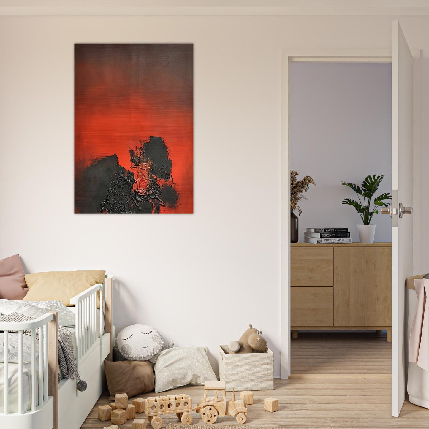UNTITLED 1961 1 - Luis Feito Brushed Aluminum Print - 70x100 cm / 28x40 inches | Luis Feito Aluminum Print | Luis Feito Prints