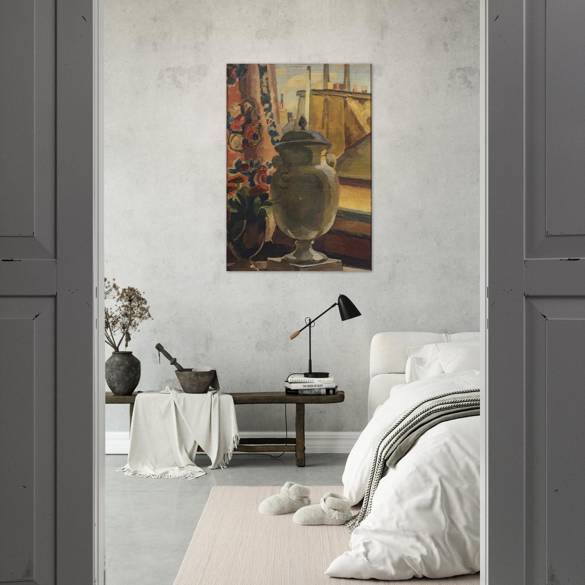 STILL LIFE AT A WINDOW 1922 - Vanessa Bell Brushed Aluminum Print - 70x100 cm / 28x40 inches | Vanessa Bell Aluminum Print | Vanessa Bell Prints