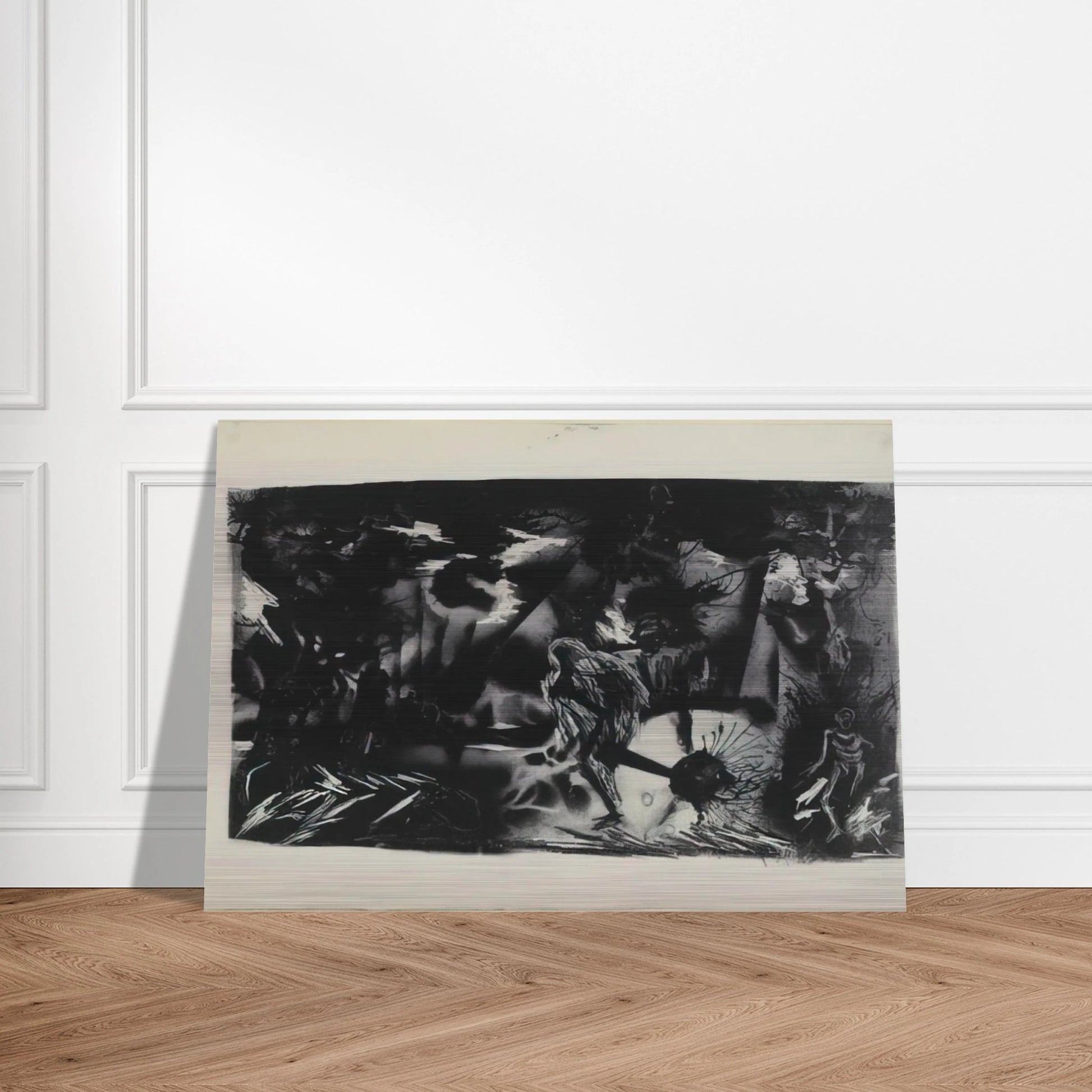 FIGURES IN A LANDSCAPE - Jackson Pollock Brushed Aluminum Print - 70x100 cm / 28x40 inches | Jackson Pollock Aluminum Print | Jackson Pollock Prints