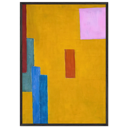 ABSTRACT PAINTING 1914 - Vanessa Bell 70x100 cm / 28x40 inches Framed Art Print – Black Wooden Frame