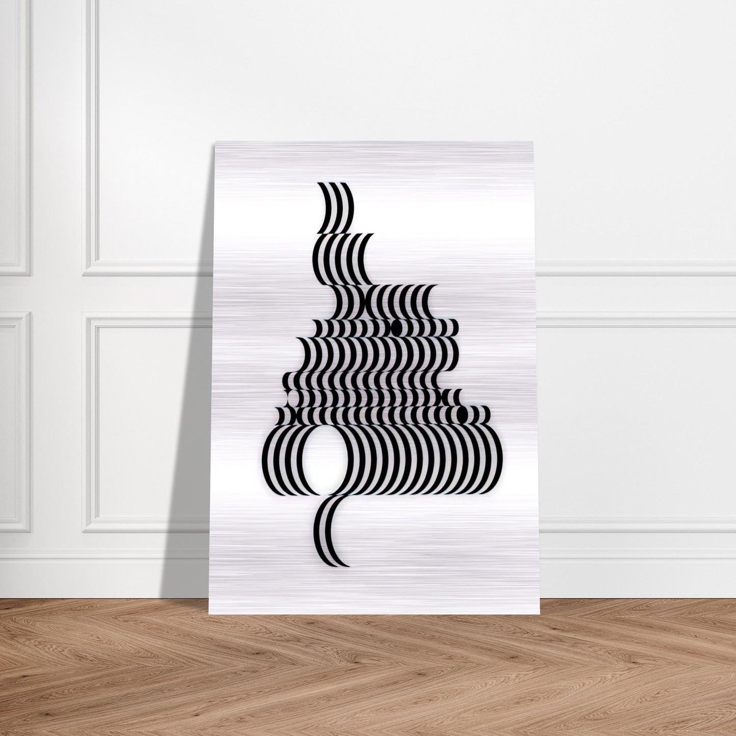 FRAGMENT 2 1965 - Bridget Riley Brushed Aluminum Print - 70x100 cm / 28x40 inches | Bridget Riley Aluminum Print | Bridget Riley Prints