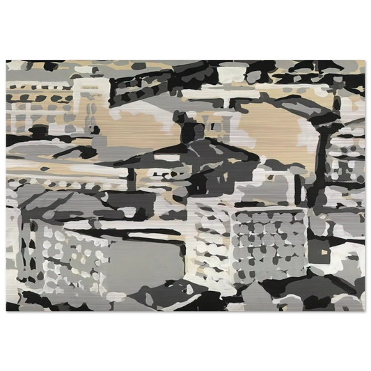TOWNSCAPE 1969 0 - Gerhard Richter Brushed Aluminum Print - 70x100 cm / 28x40 inches | Gerhard Richter Aluminum Print | Gerhard Richter Prints