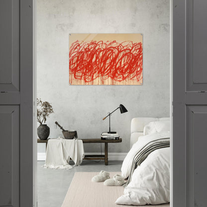 Untitled  Bacchus  - Cy Twombly Acrylic Print - 70x100 cm / 28x40″ inches | Cy Twombly Wall Art | Cy Twombly Prints