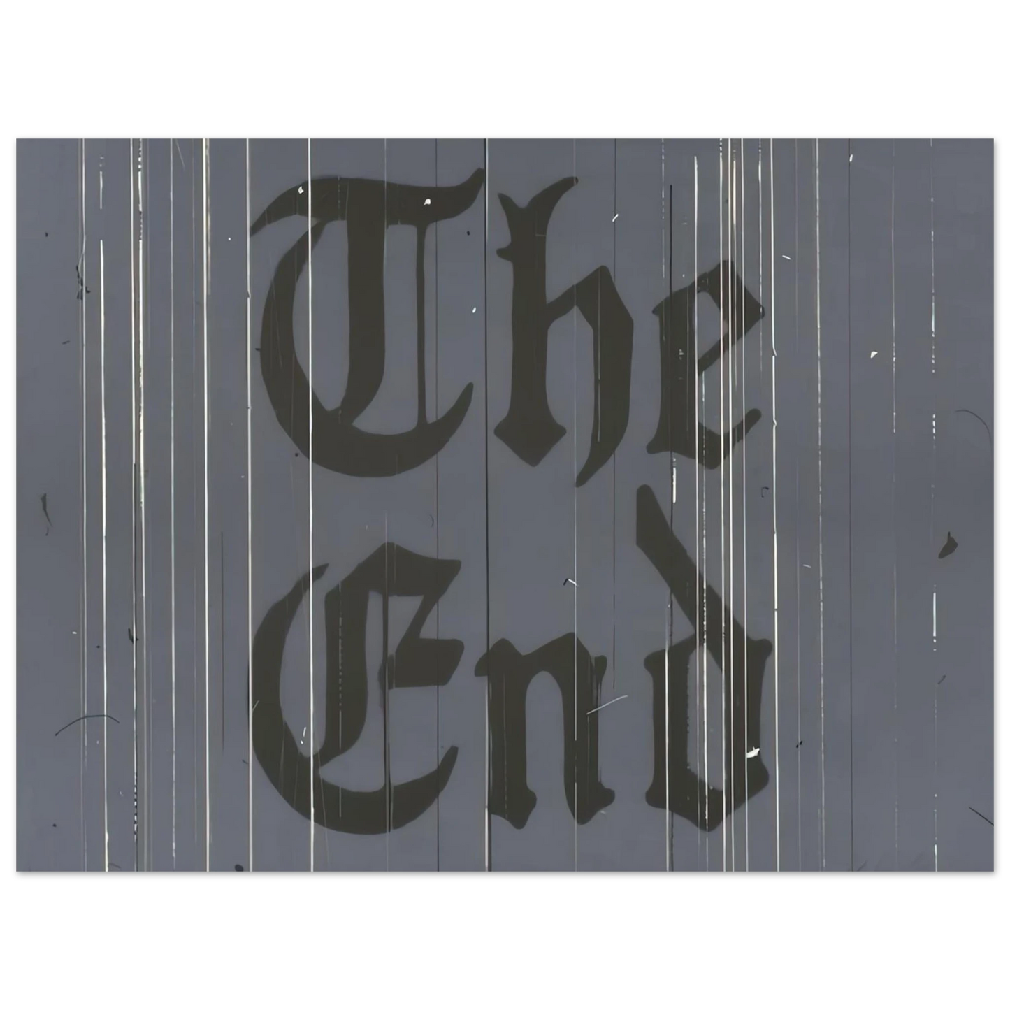 Edward Ruscha - THE FINAL END 1991  75x100 cm / 30x40inches Fine Art Poster