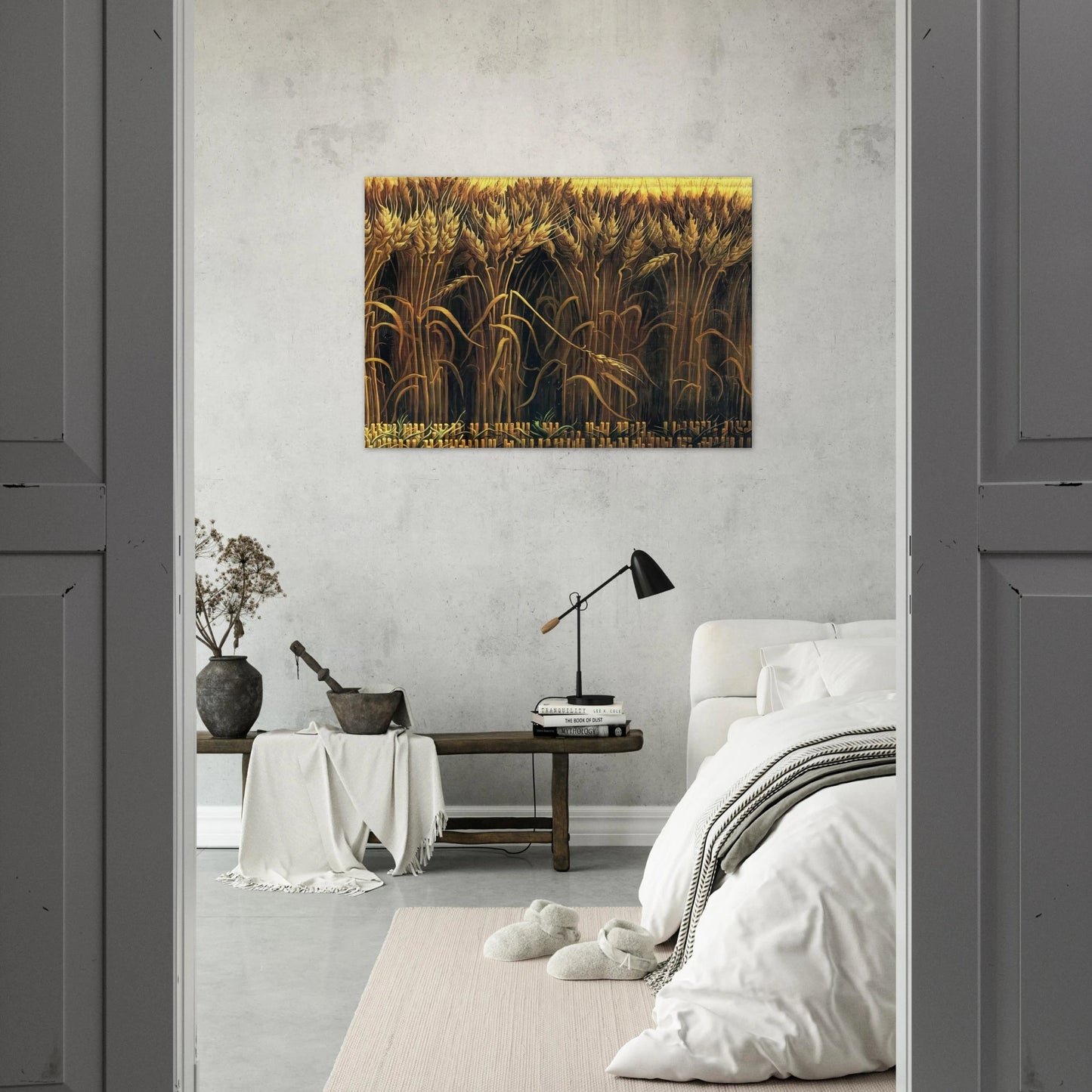 WHEAT - Thomas Hart Benton Brushed Aluminum Print - 70x100 cm / 28x40 inches | Thomas Hart Benton Aluminum Print | Thomas Hart Benton Prints
