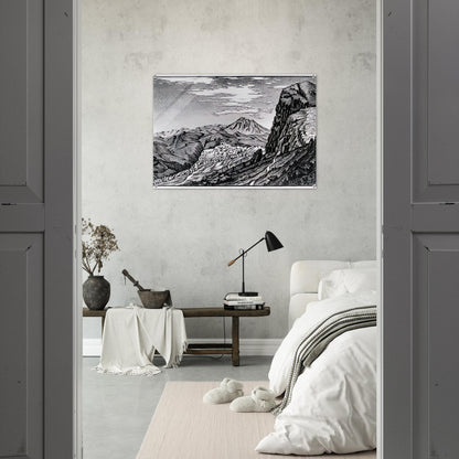 CALTAVUTURO IN THE MADONIE MOUNTAINS SICILY - MC Escher Acrylic Print - 70x100 cm / 28x40″ inches | Maurits Cornelis Escher Prints