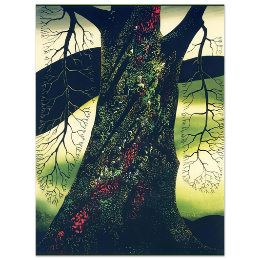 Eyvind Earle - Oak Tree  75x100 cm / 30x40inches Fine Art Poster