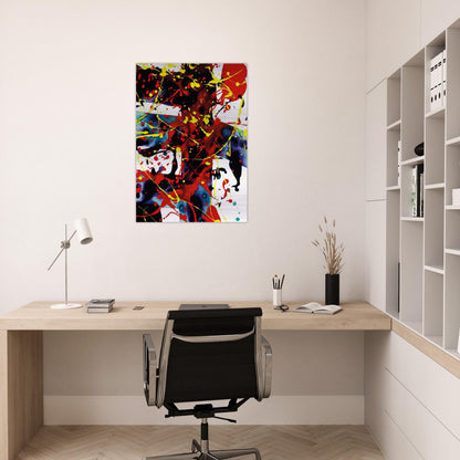 Untitled  SFP94-49  SFF 1723  - Sam Francis Brushed Aluminum Print - 70x100 cm / 28x40 inches | Sam Francis Aluminum Print | Sam Francis Prints