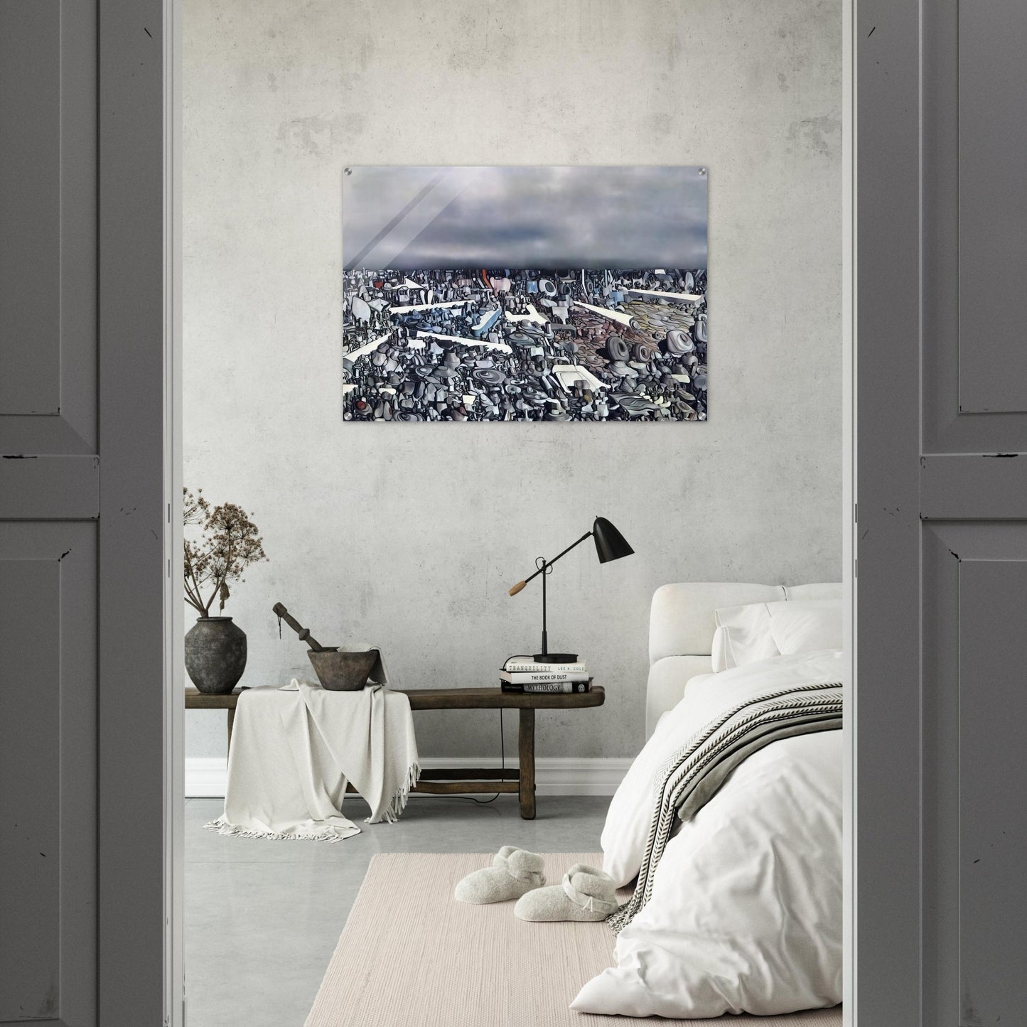 Multiplication of the Arcs - Yves Tanguy Acrylic Print - 70x100 cm / 28x40″ inches