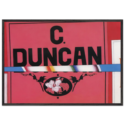 Duncan  Charles Duncan - 1925 - Charles Demuth 70x100 cm / 28x40 inches Framed Art Print – Black Wooden Frame