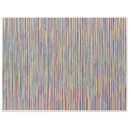 Gene Davis - Monet's Garden - 1980  75x100 cm / 30x40inches Fine Art Poster