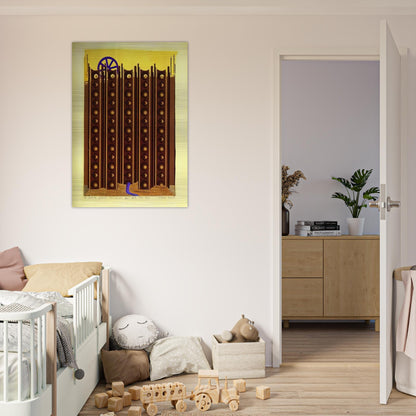 The Small Fistule That Says Tic Tac - Max Ernst Brushed Aluminum Print - 70x100 cm / 28x40 inches | Max Ernst Aluminum Print | Max Ernst Prints