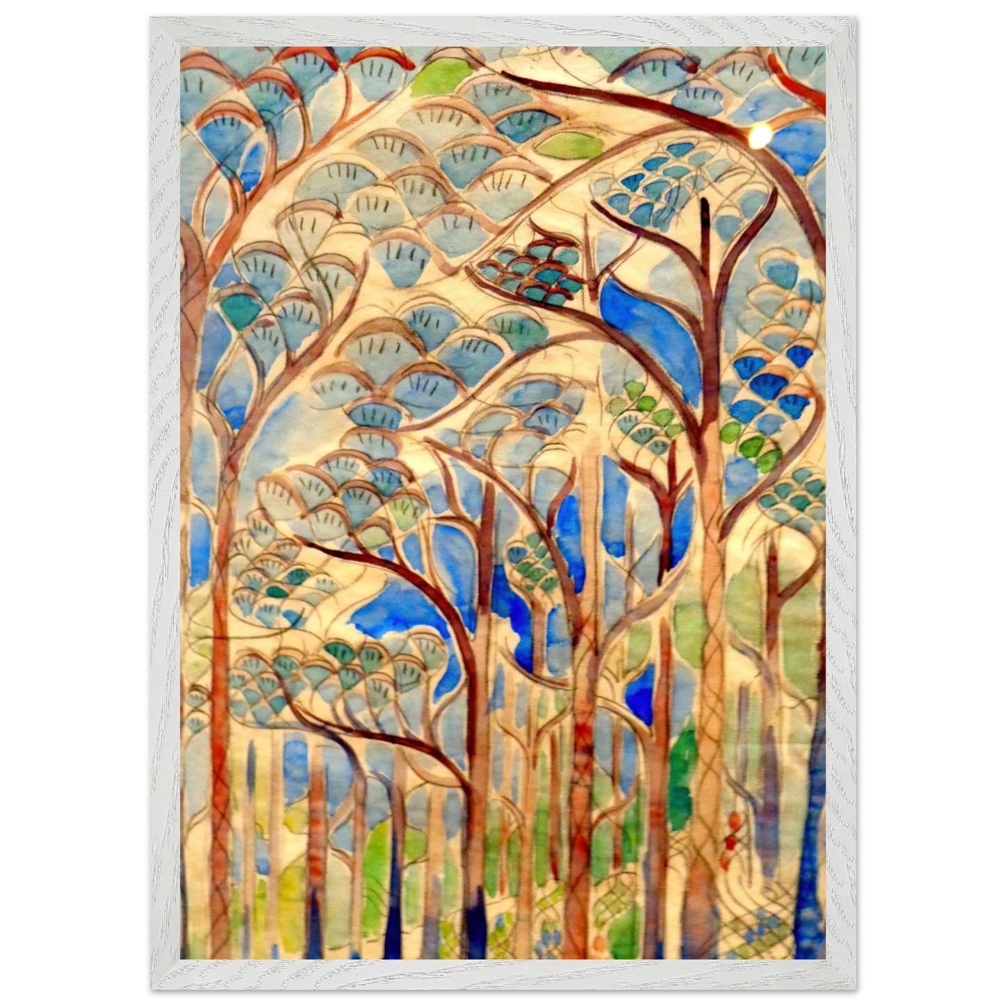 Walter Inglis Anderson - Walter Anderson Wall art - 40x50 cm / 16x20 inches - Premium Wooden Framed Poster With Fine Art Paper-canvas - White frame
