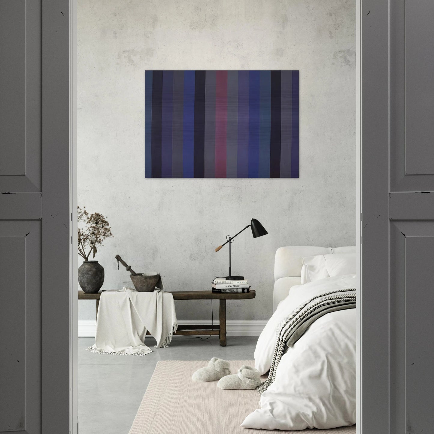 Voodoo - 1984 - Gene Davis Brushed Aluminum Print - 70x100 cm / 28x40 inches | Gene Davis Aluminum Print | Gene Davis Prints