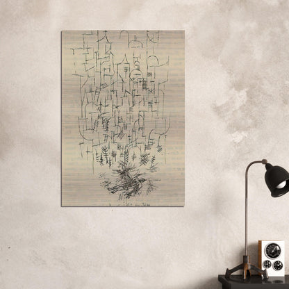 DEATH FOR THE IDEA 1915 - Paul Klee Brushed Aluminum Print - 70x100 cm / 28x40 inches | Paul Klee Aluminum Print | Paul Klee Prints