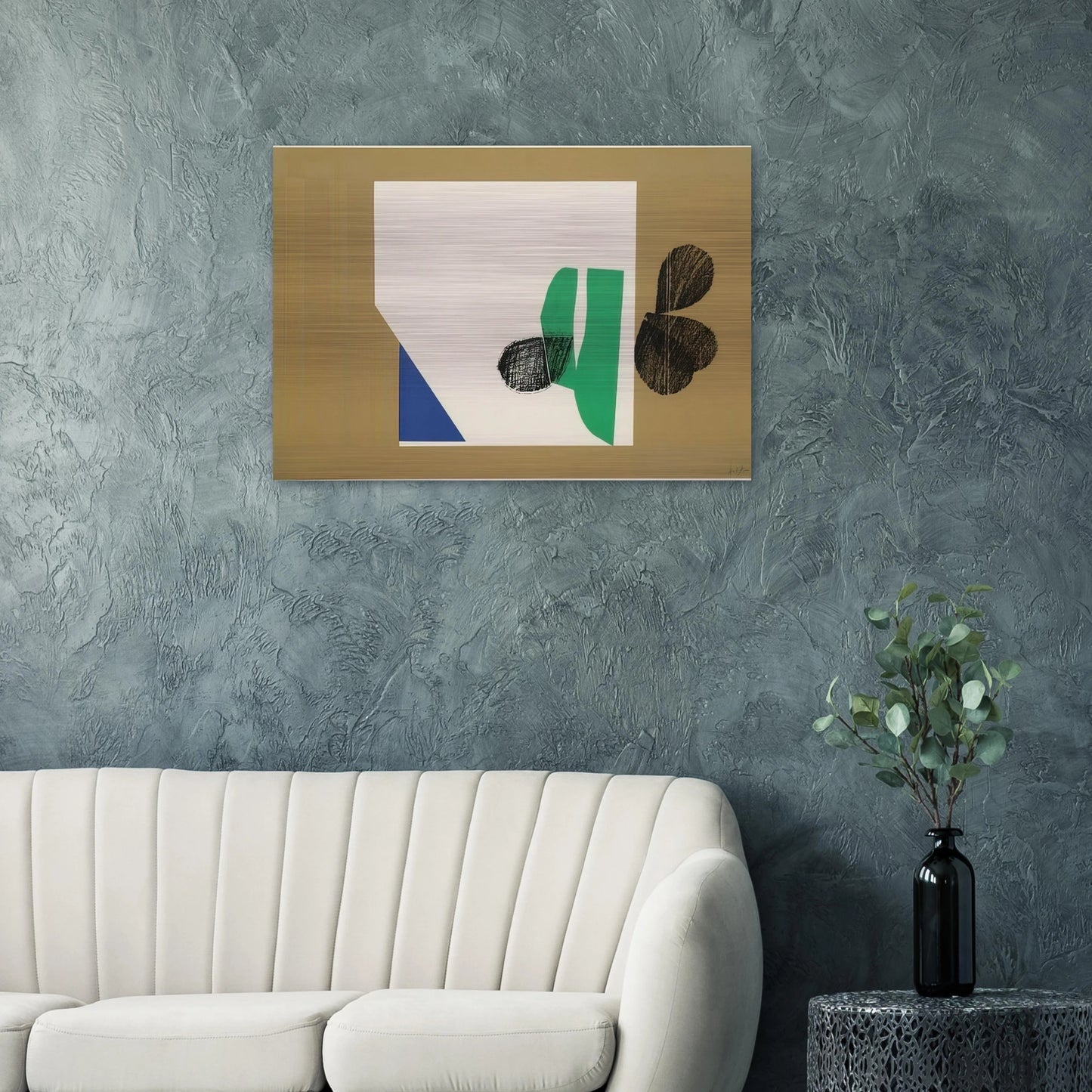 Enter Laughing - 1964 - Howard Hodgkin Brushed Aluminum Print - 70x100 cm / 28x40 inches | Howard Hodgkin Aluminum Print | Howard Hodgkin Prints