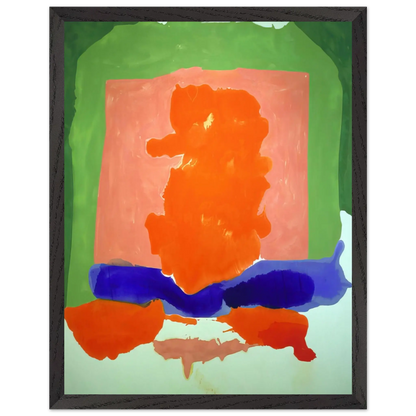 Helen Frankenthaler - Small s Paradise - 1964 Wall art - 27x35 cm / 11x14 Inches - Premium Wooden Framed Poster With Fine Art Paper - Black frame
