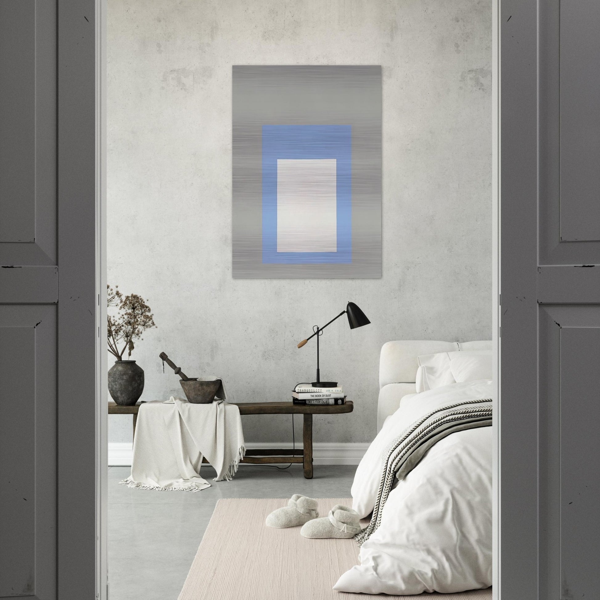 HOMAGE TO THE SQUARE GREEK ISLAND 1957 - Josef Albers Brushed Aluminum Print - 70x100 cm / 28x40 inches | Josef Albers Aluminum Print | Josef Albers Prints