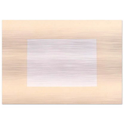 Untitled From Six Aquatints - 1975 - Robert Ryman Brushed Aluminum Print - 70x100 cm / 28x40 inches | Robert Ryman Aluminum Print | Robert Ryman Prints