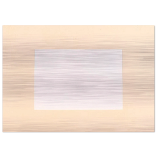 Untitled From Six Aquatints - 1975 - Robert Ryman Brushed Aluminum Print - 70x100 cm / 28x40 inches | Robert Ryman Aluminum Print | Robert Ryman Prints