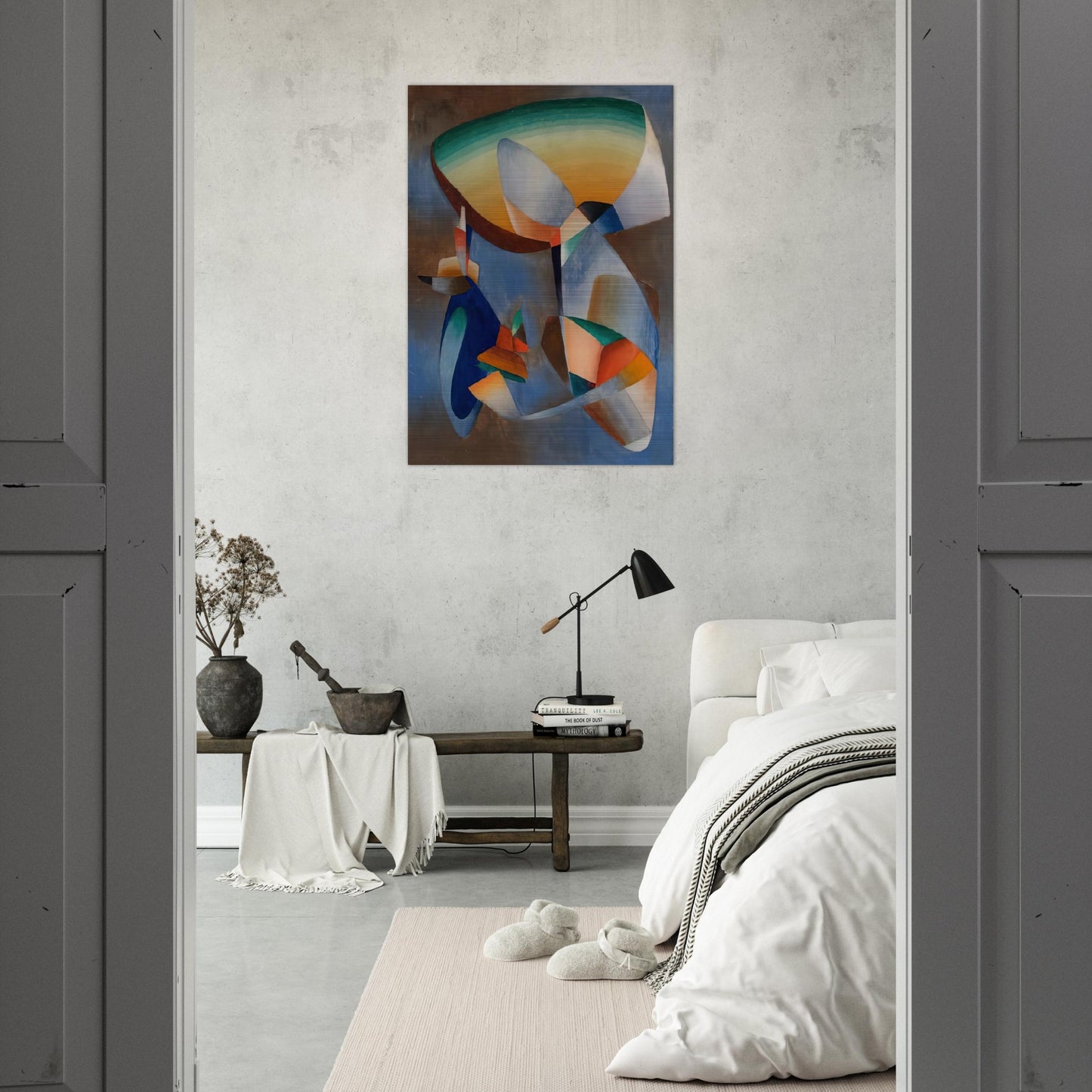 Composition - Abstract Art - John Ferren Brushed Aluminum Print - 70x100 cm / 28x40 inches | John Ferren Aluminum Print | John Ferren Prints