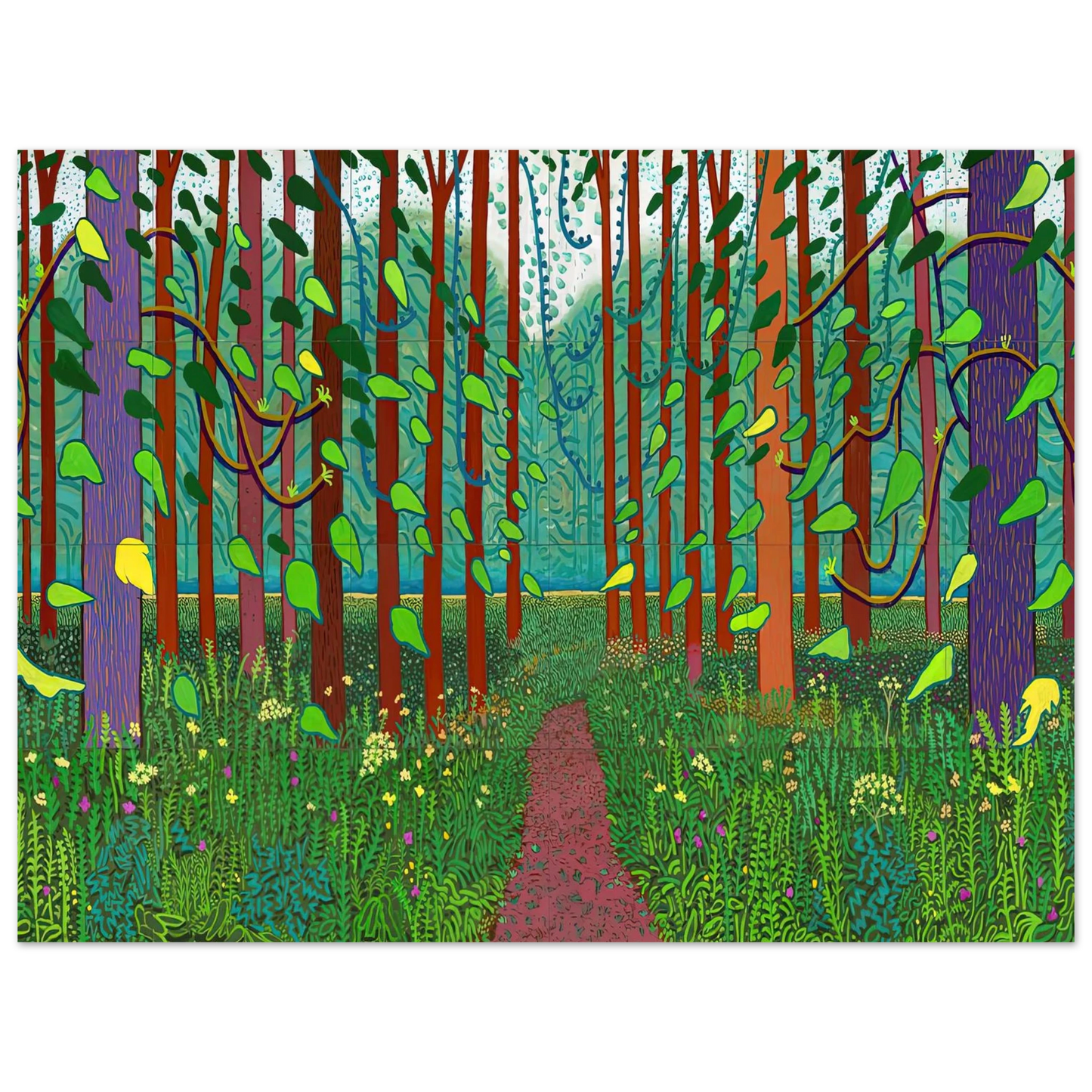 David Hockney - David Hockney Wall art - 13x18 cm / 5x7 inches - Fine Art Poster-canvas - -