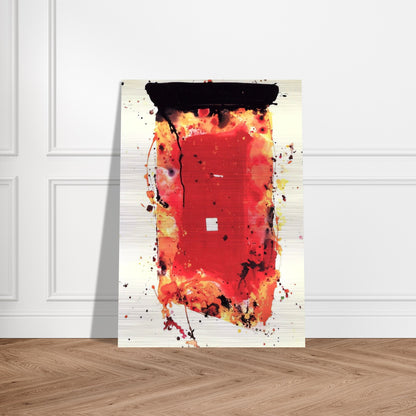 Flash Point - Sam Francis Brushed Aluminum Print - 70x100 cm / 28x40 inches | Sam Francis Aluminum Print | Sam Francis Prints