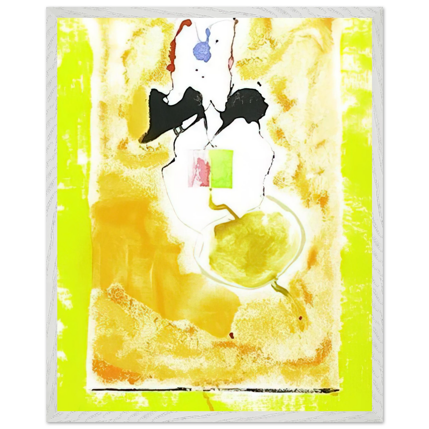 Helen Frankenthaler - Solar Imp - 2001 Wall art - 60x80 cm / 24x32 inches - Premium Wooden Framed Poster With Fine Art Paper-canvas - Wood frame