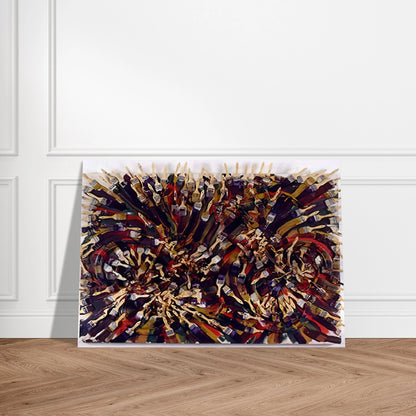 Untitled - 1995 - Arman Brushed Aluminum Print - 70x100 cm / 28x40 inches | Arman Aluminum Print | Arman Prints