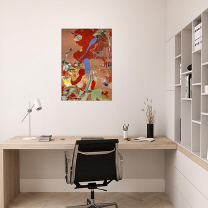 Aquatic Garden - Hans Hofmann Brushed Aluminum Print - 70x100 cm / 28x40 inches | Hans Hofmann Aluminum Print | Hans Hofmann Prints