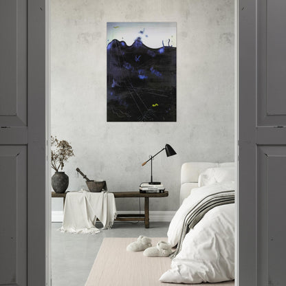 Blue Bed - Yves Tanguy Brushed Aluminum Print - 70x100 cm / 28x40 inches | Yves Tanguy Aluminum Print | Yves Tanguy Prints