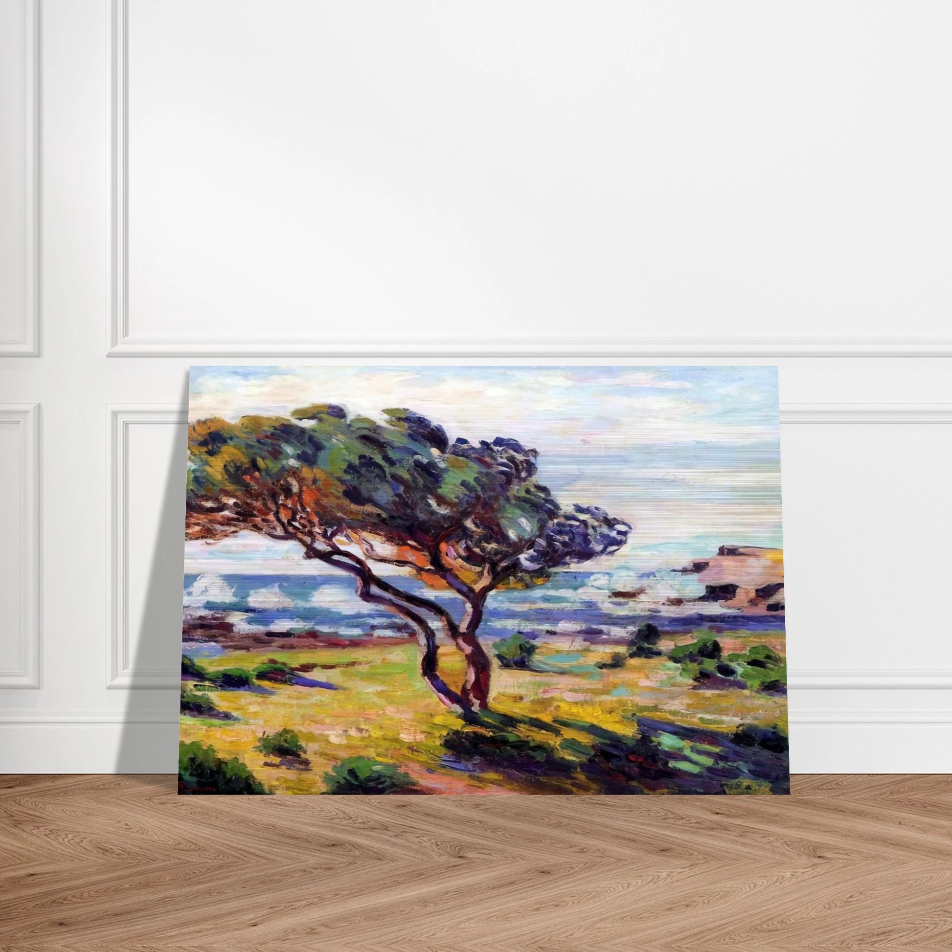 Rafales de vent, Le Brusc - 1911 - Armand Guillaumin Brushed Aluminum Print - 70x100 cm / 28x40 inches | Armand Guillaumin Aluminum Print | Armand Guillaumin Prints