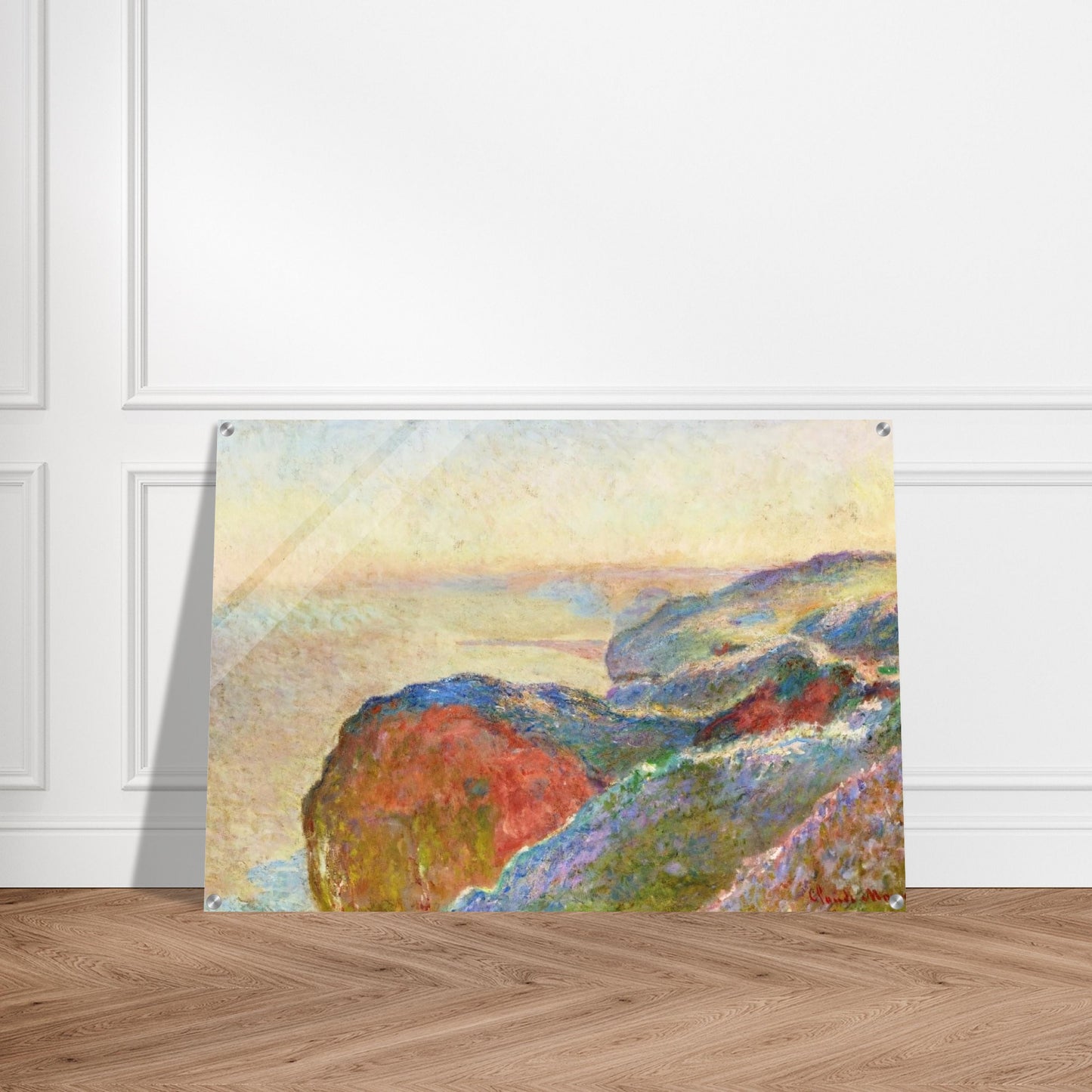 At Val Saint-Nicolas near Dieppe, Morning - claude monet Acrylic Print - 70x100 cm / 28x40″ inches