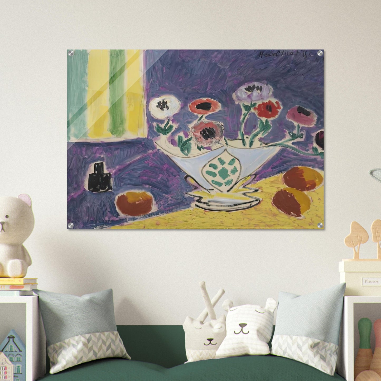 VASE D ANEMONES 1946 - Henri Matisse Acrylic Print - 70x100 cm / 28x40″ inches