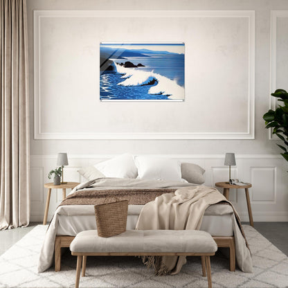 The Wave - Eyvind Earle Acrylic Print - 70x100 cm / 28x40″ inches
